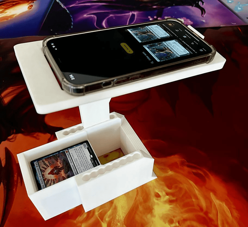 Load image into Gallery viewer, Scan Box V2 – Universal Stand for Trading Card Scan Apps with Phone Mount &amp; Slide - Out Card Bin | Compatible with TCGplayer, Manabox &amp; More | Made in USA | Holds 170+ Cards | Rugged &amp; Easy to Use - Cobbco
