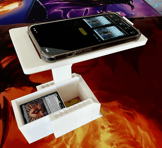 Scan Box V2 – Universal Stand for Trading Card Scan Apps with Phone Mount & Slide - Out Card Bin | Compatible with TCGplayer, Manabox & More | Made in USA | Holds 170+ Cards | Rugged & Easy to Use - Cobbco