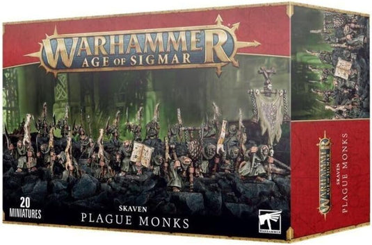 Games Workshop Age of Sigmar Skaven Pestilens Plague Monks - Cobbco