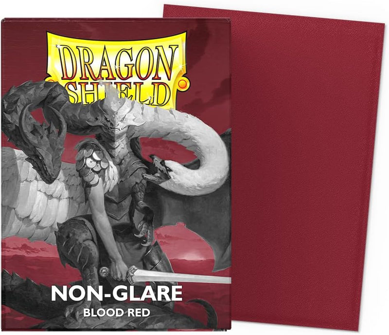 Load image into Gallery viewer, Dragon Shield | Standard Size Card Matte Sleeves | 100 CT - Non Glare Smooth &amp; Tough Premium TCG Sleeves | Compatible with Pokemon, Flesh &amp; Blood, One Piece &amp; Magic The Gathering | Blood Red - Cobbco
