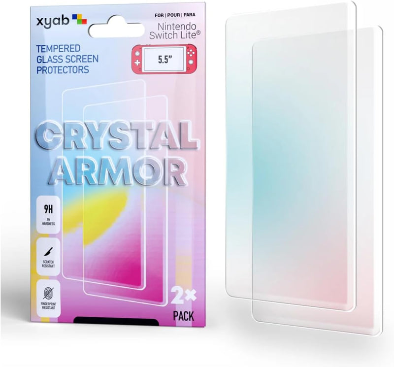 Load image into Gallery viewer, XYAB Nintendo Switch Lite Screen Protector 2 Pack – Tempered Glass 9H Hardness Anti - Scratch - Cobbco

