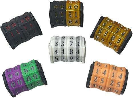 Arena Games Large Spindown Counter for Tracking Counters, Tokens, and Life - MTG CCG Accessory (Assorted 5pk)