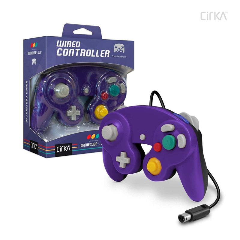 Load image into Gallery viewer, CirKa M05819-PUBK Wired Controller (Purple Black) For GameCube® / Wii®
