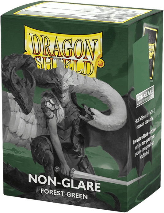 Dragon Shield Standard Size Card Sleeves – Matte Green No Glare 100CT - Cobbco