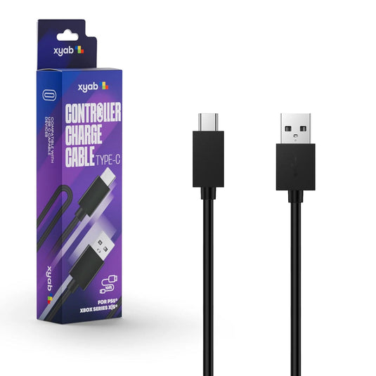 XYAB USB-C Controller Charging Cable 10ft – Fast Charging USB Type-C Cord for Game Controllers Xbox, PS5, PC, Phones, and Devices – Durable Long Cable for Console & PC Gaming