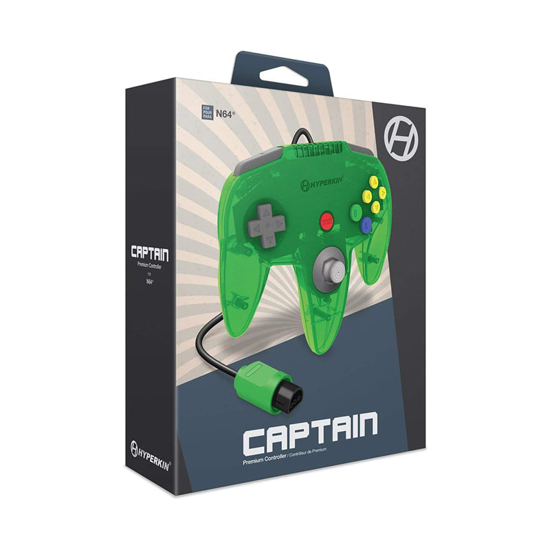 Load image into Gallery viewer, Hyperkin "Captain" Premium Controller for N64 (Lime Green) - Nintendo 64 - Cobbco
