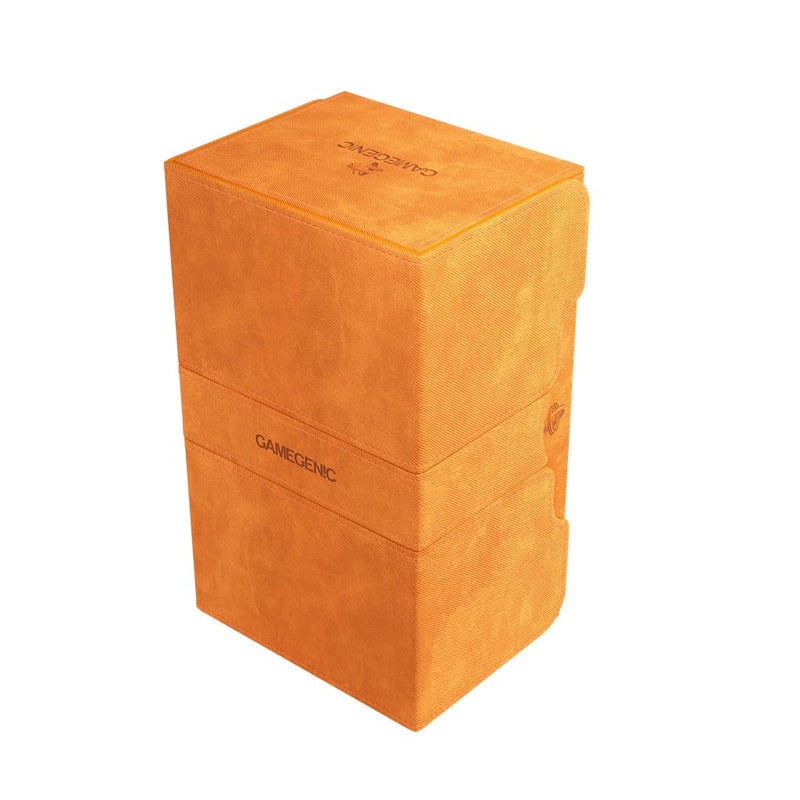 Load image into Gallery viewer, Gamegenic Stronghold 200+ XL Deck Box Double - Sleeved Card Storage Orange - Cobbco
