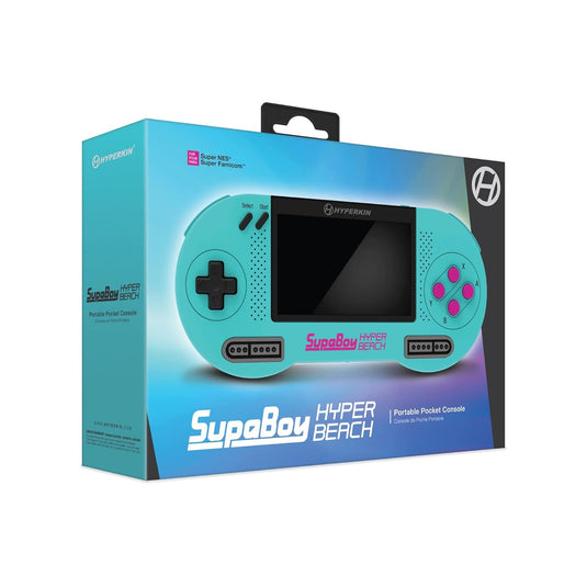 Hyperkin SupaBoy Portable Pocket Console for SNES/SFC, Gaming console System - Super Nintendo Entertainment System (Super NES) / Super Famicom - (Hyper Beach)