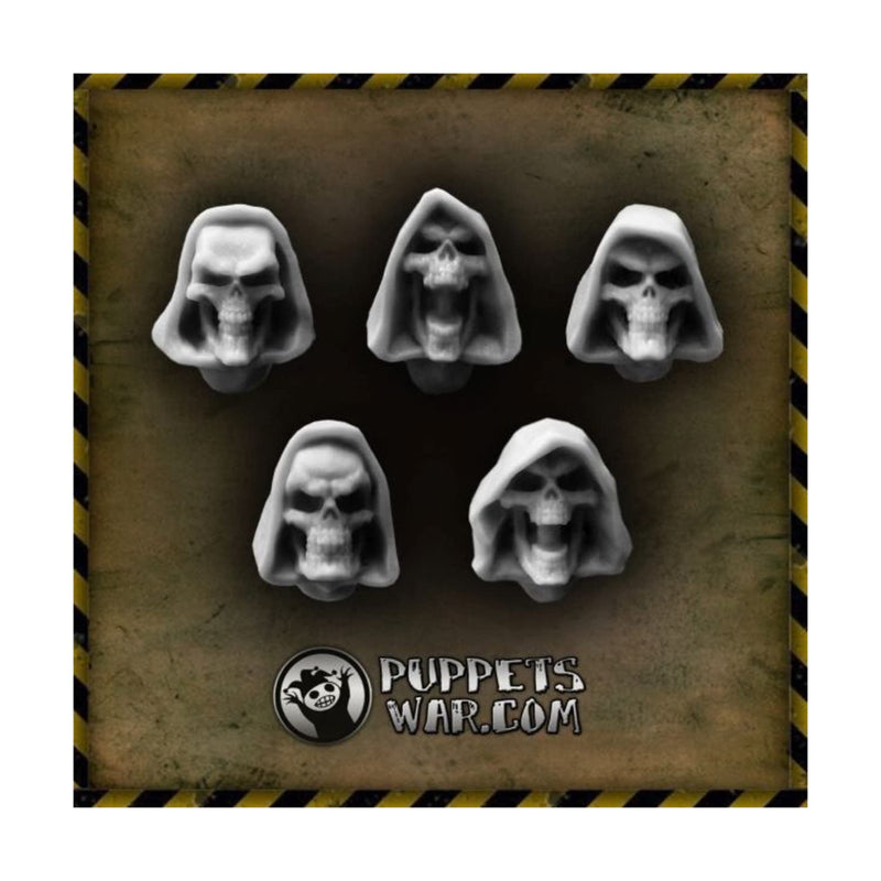 Load image into Gallery viewer, Green Stuff World for Models &amp; Miniatures Hooded Skulls S023
