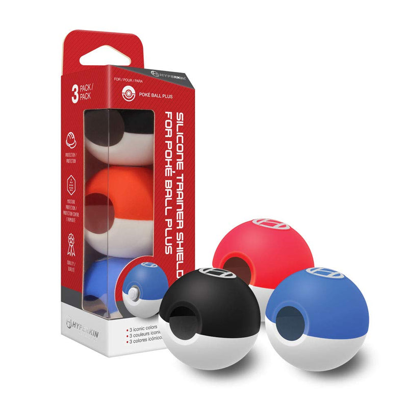 Load image into Gallery viewer, Hyperkin Silicone Trainer Shields for Poké Ball Plus (3 - Pack) Nintendo Switch Pokemon - Cobbco
