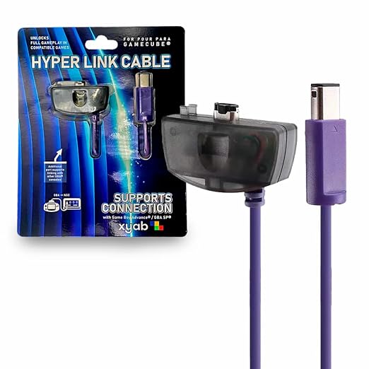 Hyper Link Cable: Compatible with Gameboy Advance for Linking to Gamecube - Retro Gaming