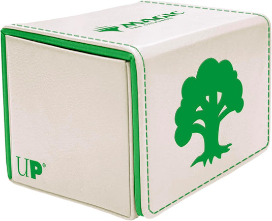 Ultra Pro - Mana 8 Alcove Edge Deck Box - Forest for Magic: The Gathering, Store & Protect up to 100 Standard Size MTG Cards, Great for Commander Deck, Side Loading Deck Box, Premium Leatherette - Cobbco