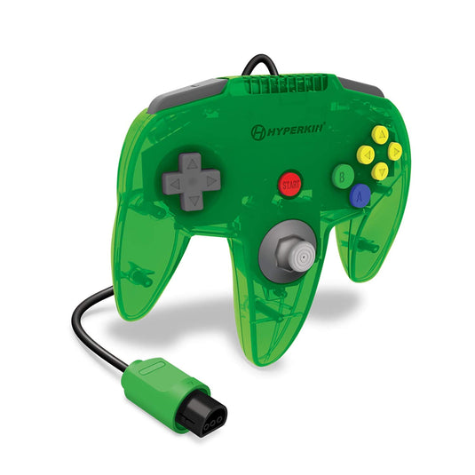 Hyperkin "Captain" Premium Controller for N64 (Lime Green) - Nintendo 64 - Cobbco