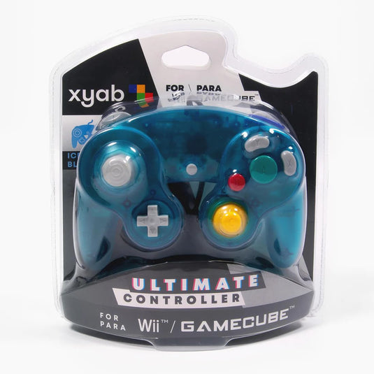 XYAB Ultimate NGC Joystick Controller for use with GameCube and Wii - ICE BLUE - Cobbco