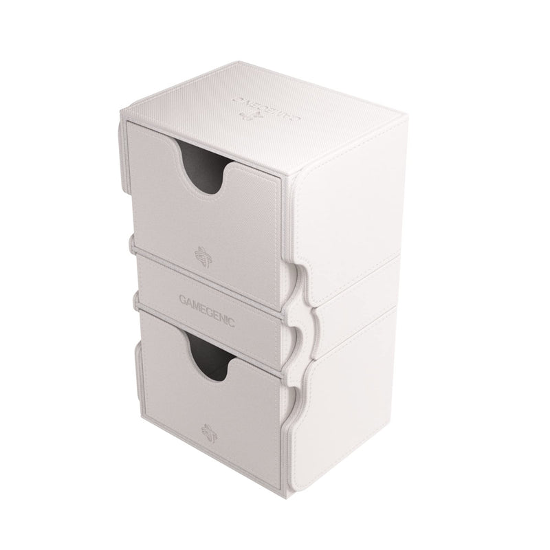 Load image into Gallery viewer, Gamegenic Stronghold 200+ XL Deck Box Double - Sleeved Card Storage White - Cobbco
