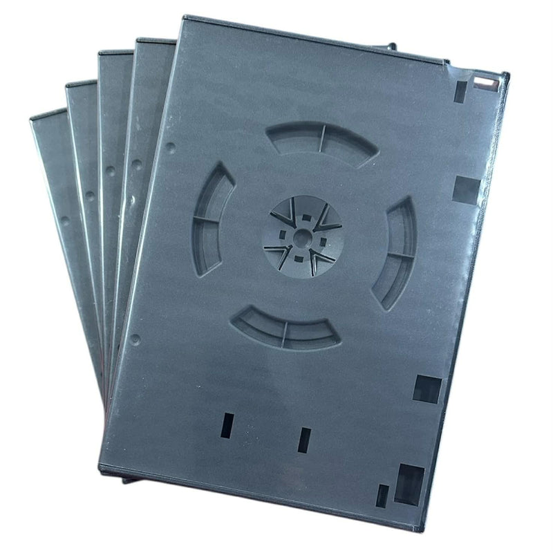 Load image into Gallery viewer, Replacement Case for Nintendo Gamecube Games Replaces Clear Retail Game Case, with Clear Cover for Box Art. - Black - Cobbco
