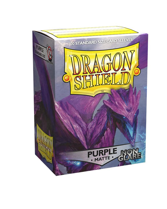 Dragon Shield | Standard Size Card Matte Sleeves | 100 CT - Non Glare Smooth & Tough Premium TCG Sleeves | Compatible with Pokemon, Flesh & Blood, One Piece & Magic The Gathering | Blood Red - Cobbco