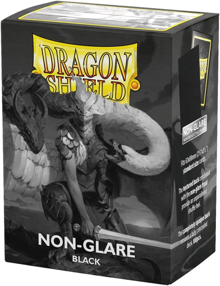 Load image into Gallery viewer, Dragon Shield Standard Size Card Sleeves – Matte Black No Glare 100CT - Cobbco
