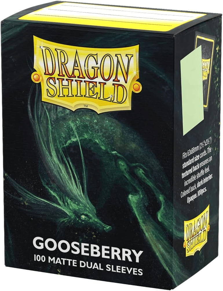 Load image into Gallery viewer, Dragon Shield Standard Size Card Sleeves – Matte Dual Gooseberry 100CT - Cobbco
