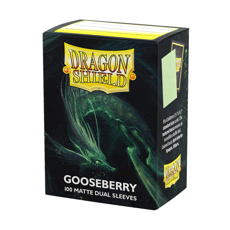 Load image into Gallery viewer, Dragon Shield | Matte Dual Standard Size Card Sleeves | 100ct - Smooth &amp; Tough Premium TCG Sleeves - Compatible with Pokemon, One Piece, and Magic: The Gathering | Apple Green &amp; Silver - Cobbco
