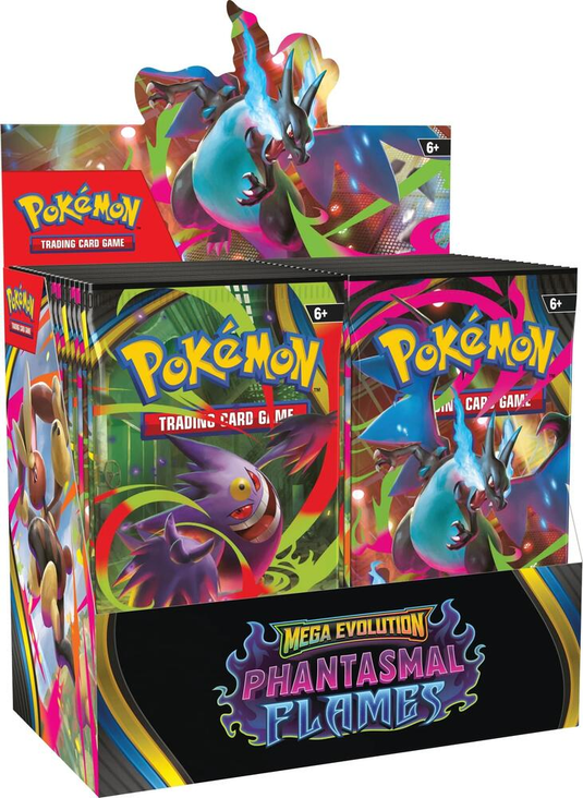 Pokemon Phantasmal Flames Booster Box - ME02: Phantasmal Flames (PFL) Pre-Order Pokemon Phantasmal Flames Booster Box - ME02: Phantasmal Flames (PFL) Pre-Order
