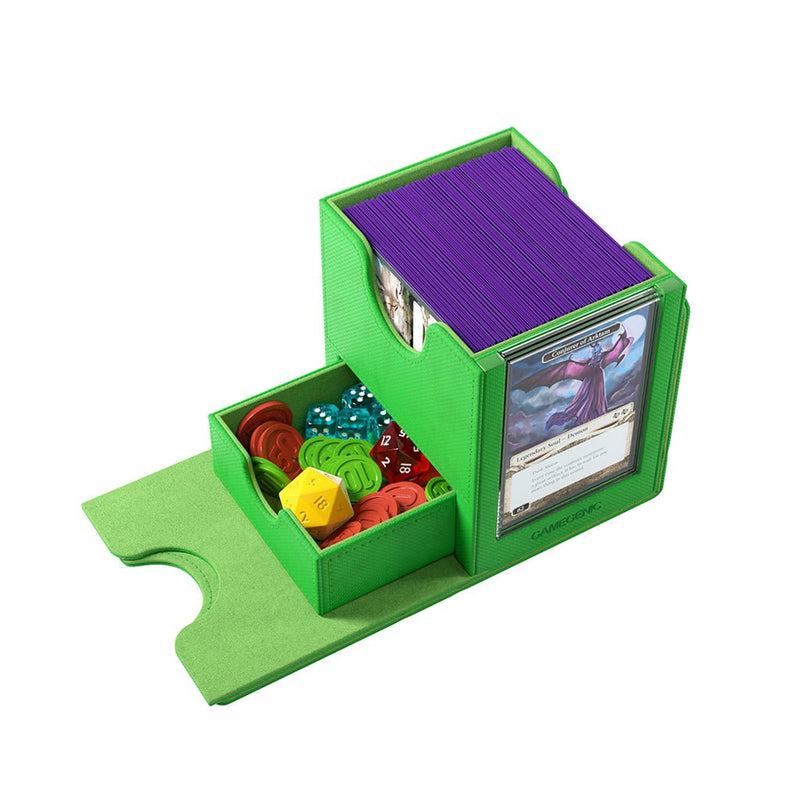 Load image into Gallery viewer, Gamegenic Sidekick Pro 100+ XL Convertible - Premium Deck Box with Card Display Green - Cobbco
