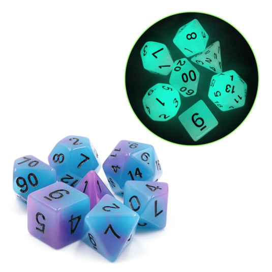 Foam Brain Games FBG1213 Glow In the Dark Supernova RPG Dice Set