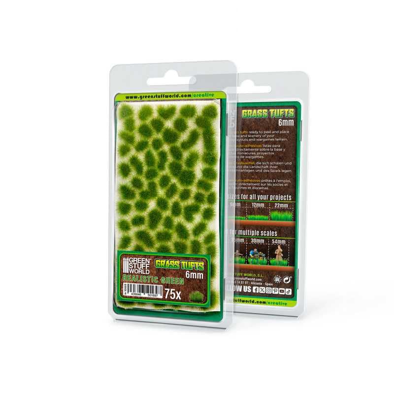 Load image into Gallery viewer, Green Stuff World Static Grass Tufts 6 mm - Realistic Green - 10669 - Cobbco

