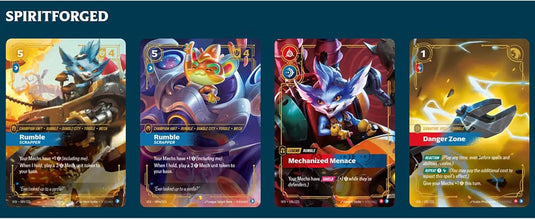 Riftbound: League of Legends TCG Spiritforged - Champion Deck: Rumble - Ready - to - Play Character, Trading Card Game, Deck - Building, Units & Spells - Cobbco