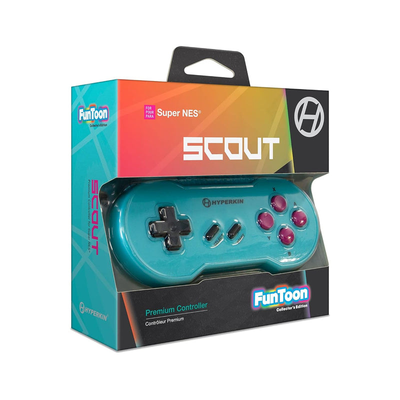 Load image into Gallery viewer, Hyperkin "Scout" Premium Controller for Super NES (Hyper Beach) Funtoon Collector's Edition - Super NES - Cobbco
