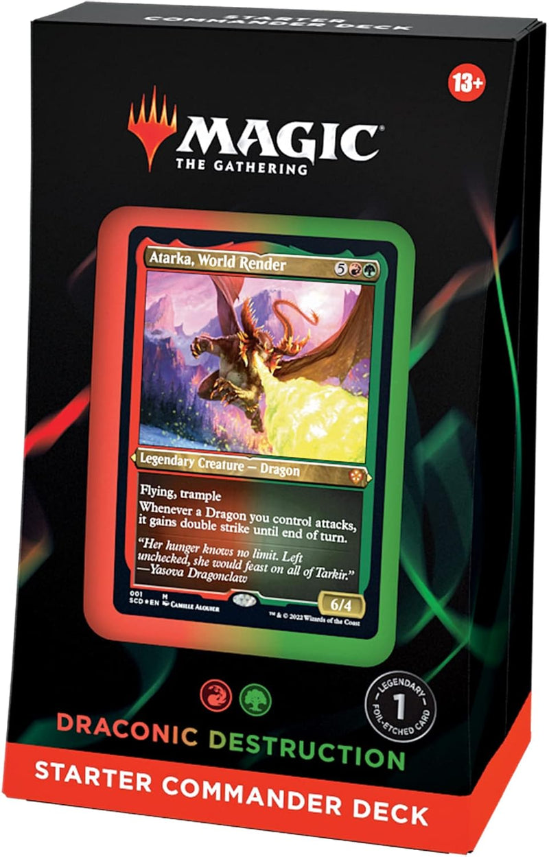 Load image into Gallery viewer, Magic: The Gathering Starter Commander Deck – Draconic Destruction (Red - Green) - Cobbco
