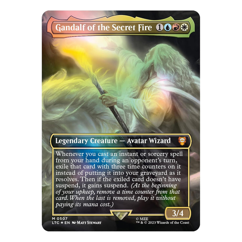 Load image into Gallery viewer, Magic The Gathering The Lord of The Rings: Tales of Middle - Earth Scene Box - Gandalf in Pelennor Fields (6 Scene Cards, 6 Art Cards, 3 Set Boosters + Display Easel) - Cobbco
