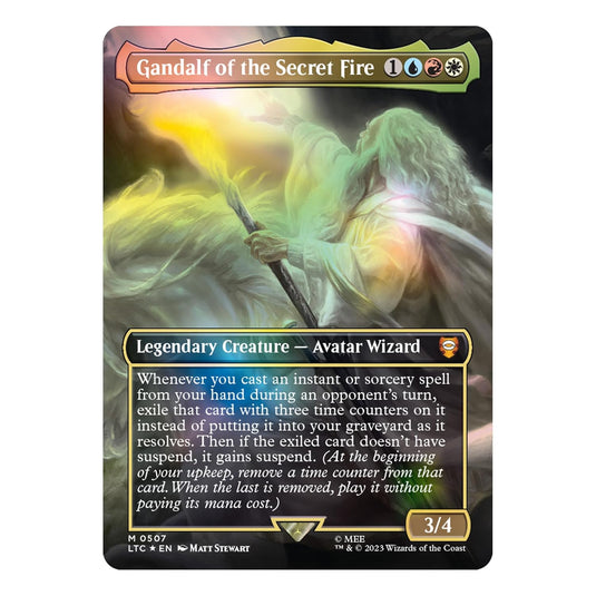 Magic The Gathering The Lord of The Rings: Tales of Middle - Earth Scene Box - Gandalf in Pelennor Fields (6 Scene Cards, 6 Art Cards, 3 Set Boosters + Display Easel) - Cobbco