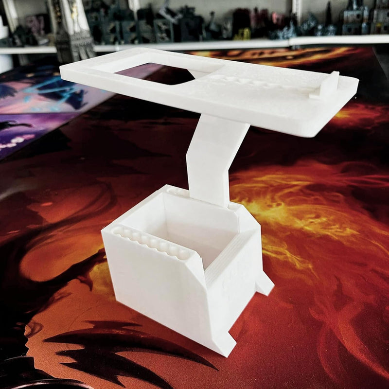 Load image into Gallery viewer, Scan Box Universal Stand for Trading Card Scan Apps with Phone Mount &amp; Slide-Out Card Bin | Compatible with TCGplayer, Manabox &amp; More | Made in USA | Holds 170+ Cards | Rugged &amp; Easy to Use
