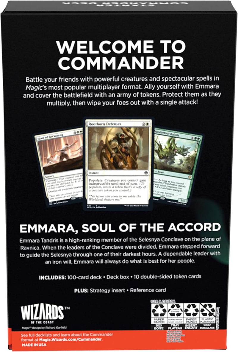 Load image into Gallery viewer, Magic: The Gathering Starter Commander Deck - Token Triumph (Green - White) - Cobbco
