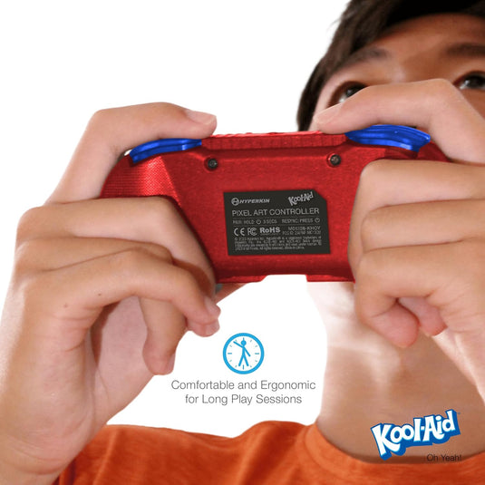 Hyperkin Limited Edition Official Kool - Aid Pixel Art Bluetooth Controller - Officially Licensed - For Nintendo Switch®, PC, Mac®, Android®, iOS® (Oh Yeah) - Cobbco