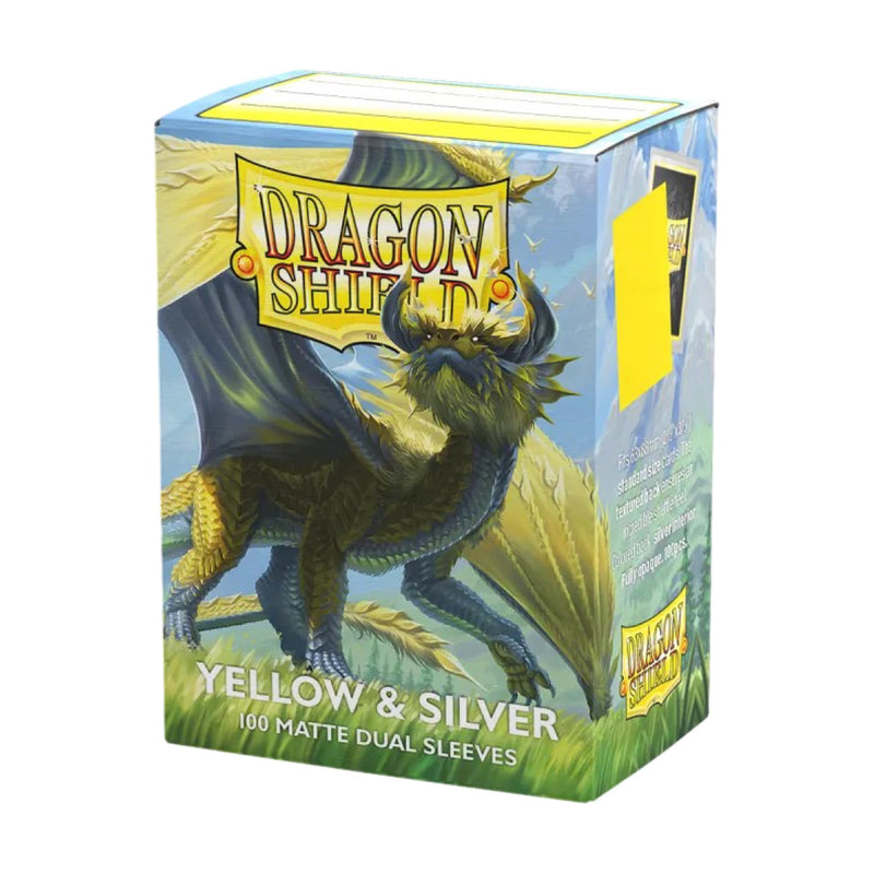 Load image into Gallery viewer, Dragon Shield | Matte Dual Standard Size Card Sleeves | 100ct - Smooth &amp; Tough Premium TCG Sleeves - Compatible with Pokemon, One Piece, and Magic: The Gathering | Apple Green &amp; Silver - Cobbco
