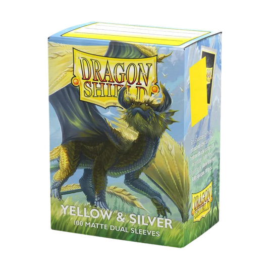 Dragon Shield | Matte Dual Standard Size Card Sleeves | 100ct - Smooth & Tough Premium TCG Sleeves - Compatible with Pokemon, One Piece, and Magic: The Gathering | Apple Green & Silver - Cobbco