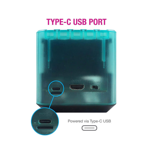 Hyperkin RetroN Sq: HD Gaming Console for Game Boy/Color/Game Boy Advance (Hyper Beach) - Game Boy Advance