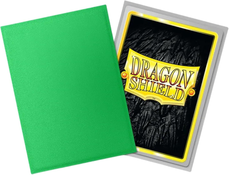 Load image into Gallery viewer, Dragon Shield | Matte Dual Standard Size Card Sleeves | 100ct - Smooth &amp; Tough Premium TCG Sleeves - Compatible with Pokemon, One Piece, and Magic: The Gathering | Apple Green &amp; Silver - Cobbco
