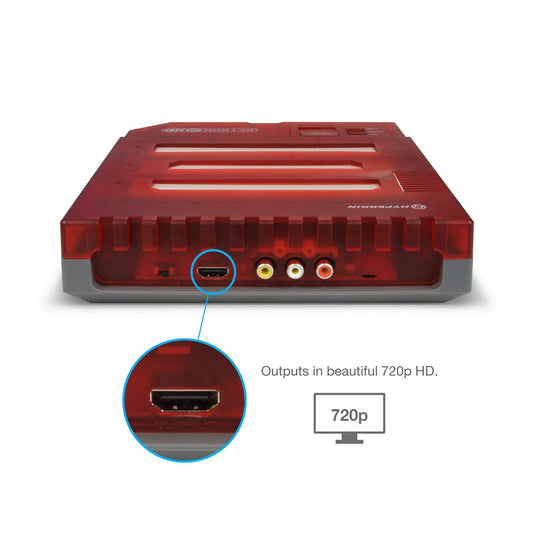 Hyperkin RetroN 3 HD 3-in-1 Retro Gaming Console for NES, Super Famicom, and Genesis/Mega Drive (Jasper Red) - Super NES