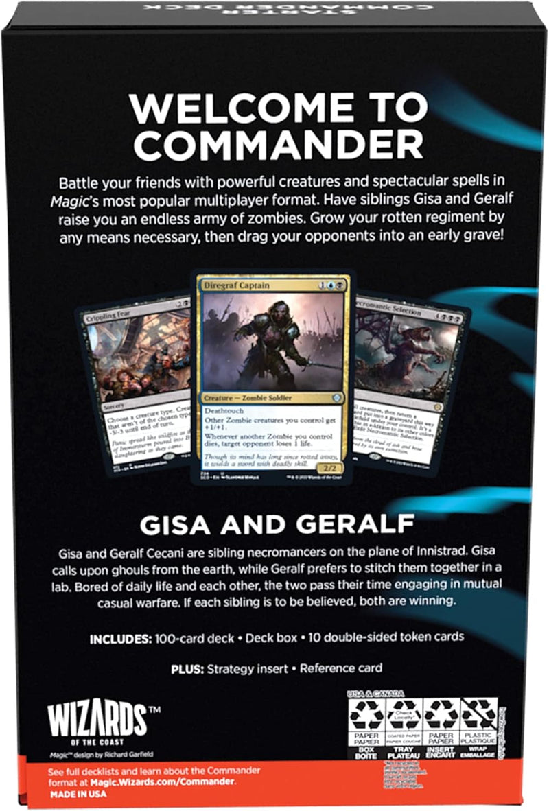 Load image into Gallery viewer, Magic: The Gathering Starter Commander Deck – Grave Danger (Blue-Black) | Ready-to-Play Deck for Beginners and Fans | Ages 13+ | Collectible Card Games
