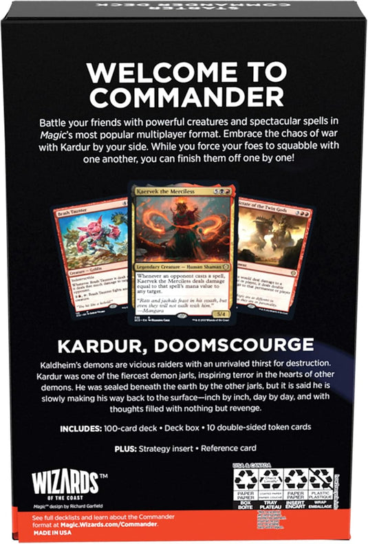 Magic: The Gathering Starter Commander Deck - Chaos Incarnate (Black - Red) - Cobbco