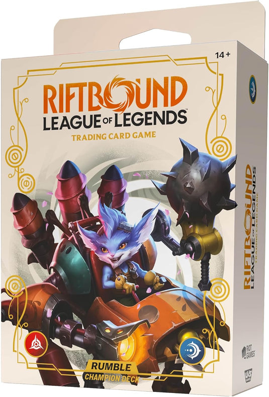 Riftbound: League of Legends TCG Spiritforged - Champion Deck: Rumble - Ready - to - Play Character, Trading Card Game, Deck - Building, Units & Spells - Cobbco