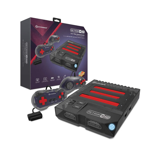 Hyperkin RetroN 3 HD 3-in-1 Retro Gaming Console for NES, Super Famicom, and Genesis/Mega Drive (Space Black), M03888-SB - Sega Genesis