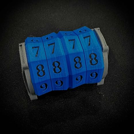Large Spindown Counter for Tracking Counters, Tokens, and Life - MTG CCG Accessory (Mono Blue)
