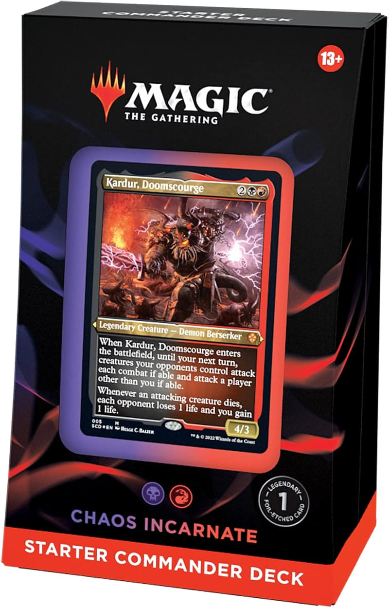 Load image into Gallery viewer, Magic: The Gathering Starter Commander Deck - Chaos Incarnate (Black - Red) - Cobbco
