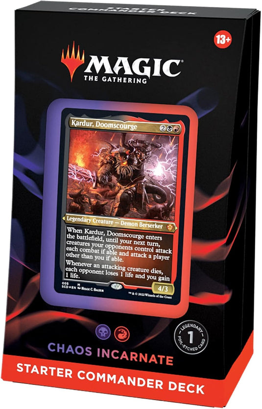 Magic: The Gathering Starter Commander Deck - Chaos Incarnate (Black - Red) - Cobbco