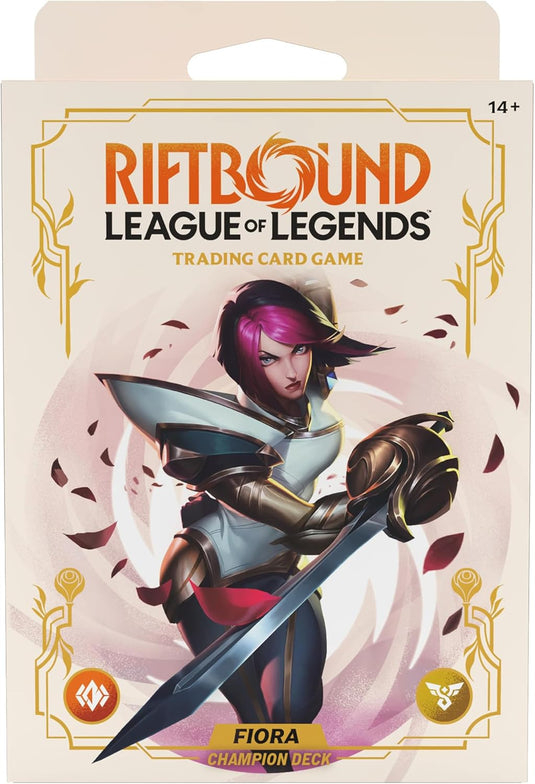Riftbound: League of Legends TCG Spiritforged - Champion Deck: Fiora - Ready - to - Play Character, Trading Card Game, Deck - Building, Powerful Stat Boosts - Cobbco