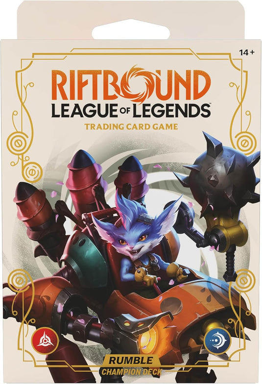 Riftbound: League of Legends TCG Spiritforged - Champion Deck: Rumble - Ready - to - Play Character, Trading Card Game, Deck - Building, Units & Spells - Cobbco
